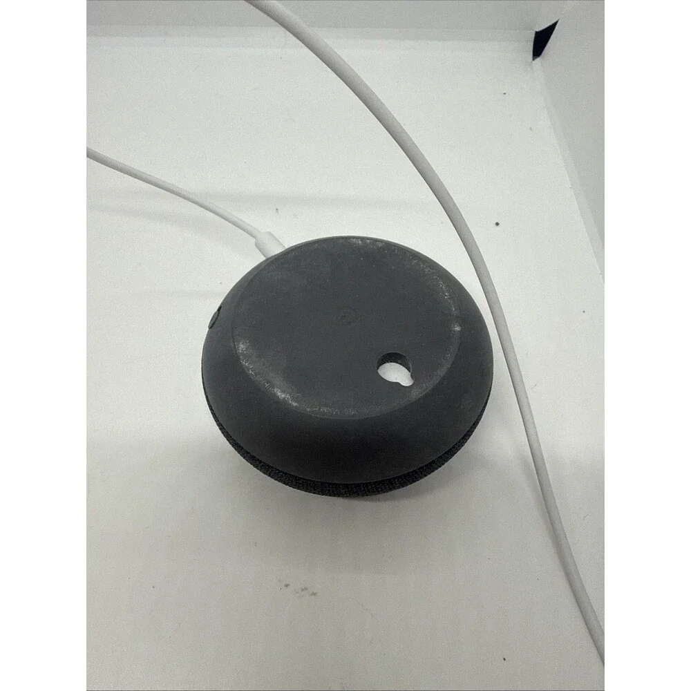 Google Nest Mini H2C 2nd Gen Smart Speaker w/ Cable Cord Charcoal - Picture 3 of 3